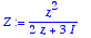 Z := z^2/(2*z+3*I)