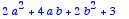 2*a^2+4*a*b+2*b^2+3