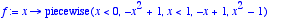 f := proc (x) options operator, arrow; piecewise(x ...