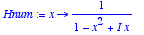 Hnum := proc (x) options operator, arrow; 1/(1-x^2+...