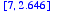 [7, 2.646]