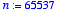 n := 65537