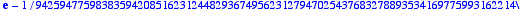 exp(1)-1/942594775983835942085162312448293674956231...