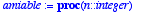 amiable := proc (n::integer) local i, j, sol; sol :...