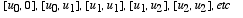 [u[0], 0], 
[u[0], u[1]], [u[1], u[1]], [u[1], u[2]]...