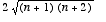 2*sqrt((n+1)*(n+2))