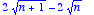 2*sqrt(n+1)-2*sqrt(n)