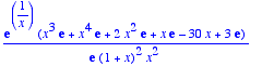 exp(1/x)*(x^3*exp(1)+x^4*exp(1)+2*x^2*exp(1)+x*exp(...