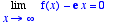 Limit(f(x)-exp(1)*x,x = infinity) = 0