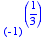 (-1)^(1/3)