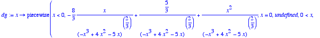 dg := proc 
(x) options operator, arrow; piecewise(x...