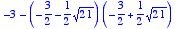 -3-(-3/2-1/2*sqrt(21))*(-3/2+1/2*sqrt(21))
