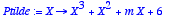 Ptilde := 
proc (X) options operator, arrow; X^3+X^2...