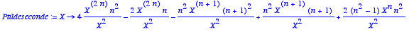 Ptildeseconde := proc (X) options operator, arrow; ...
