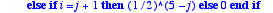 a := proc (i::integer, j::integer) if i = j then if...