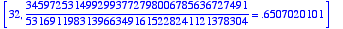 [32, 3459725314992993772798006785636727491/53169119...