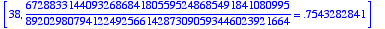 [38, 67288331440932686841805595248685491841080995/8...