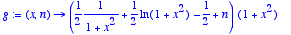 g := proc 
(x, n) options operator, arrow; (1/2*1/(1...