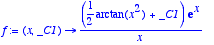 f := proc 
(x, _C1) options operator, arrow; (1/2*ar...