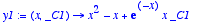 y1 := proc 
(x, _C1) options operator, arrow; x^2-x+...