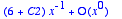 series((6+C2)*x^(-1)+O(1),x,0)