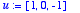 u := 
vector([1, 0, -1])