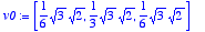 v0 := 
vector([1/6*sqrt(3)*sqrt(2), 1/3*sqrt(3)*sqrt...