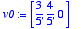 v0 := 
vector([3/5, 4/5, 0])