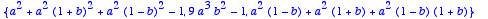 eqs := 
{a^2+a^2*(1+b)^2+a^2*(1-b)^2-1, 9*a^3*b^2-1,...